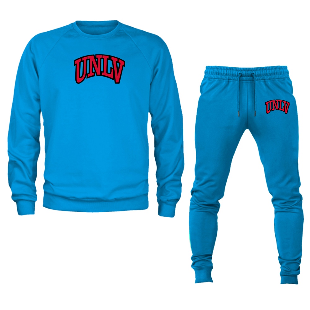 Men's UNLV Rebels Crewneck Sweatshirt Joggers Suit
